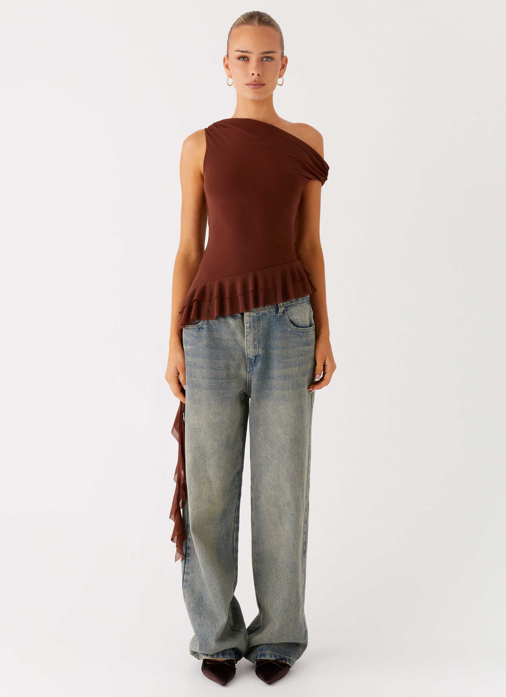 Mica Top - Chocolate