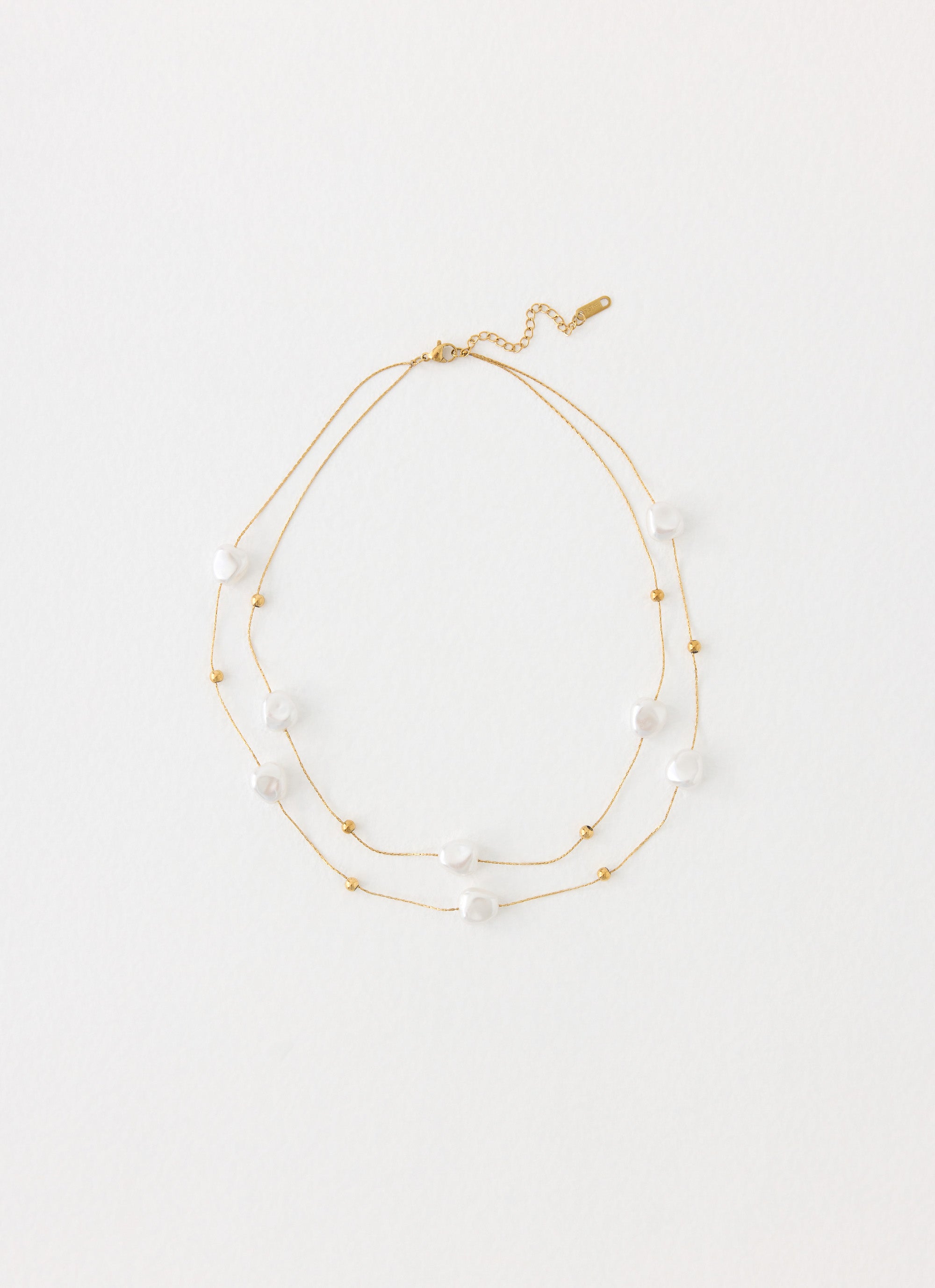 Serena Pearl Necklace - Pearl/Gold